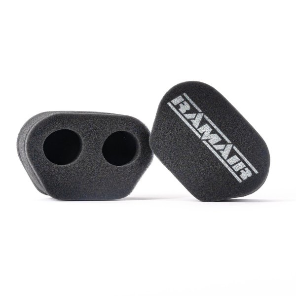 Ramair Twin Inlet Motorcycle Carb Sock Foam Air Filter 72mm, 2 Stück
