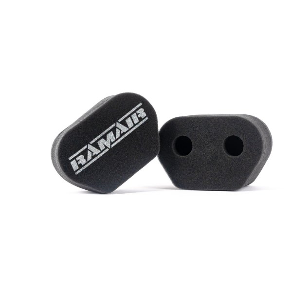 Ramair Twin Inlet Motorcycle Carb Sock Foam Air Filter 29mm, 2 Stück
