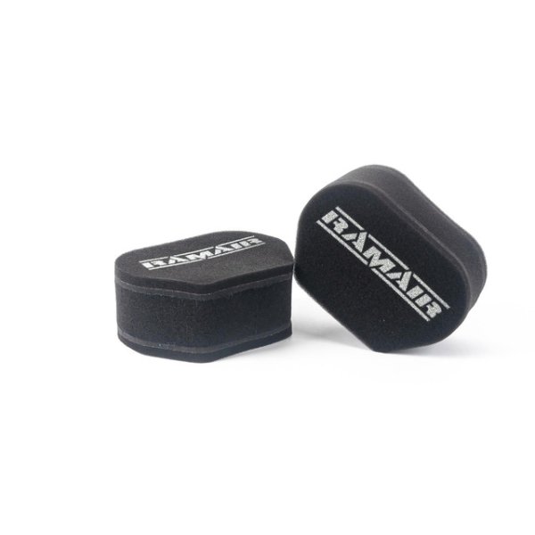 Ramair Twin Inlet Motorcycle Carb Sock Foam Air Filter 77mm, 2 Stück